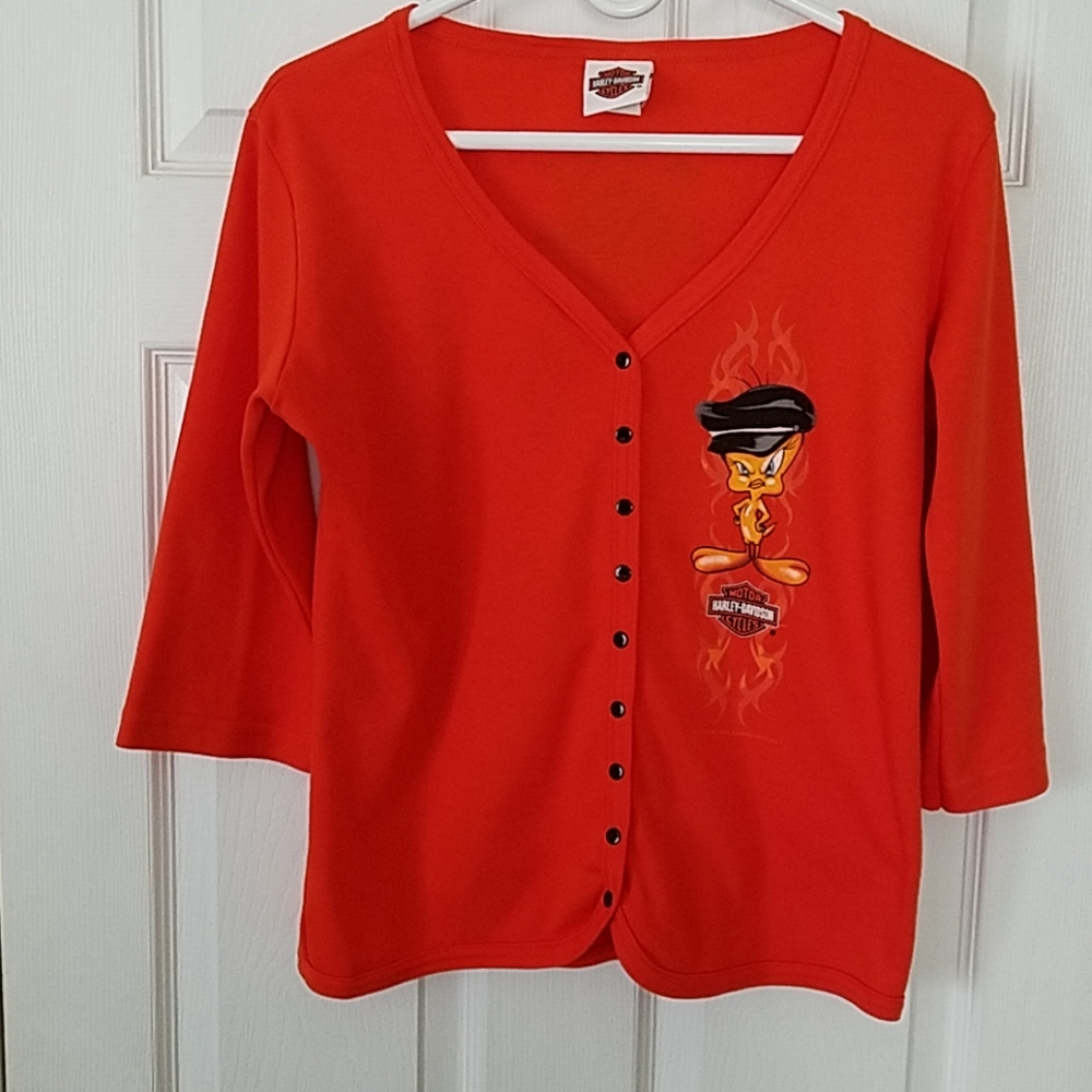 Harley Davidson 3/4 sleeve tshirt